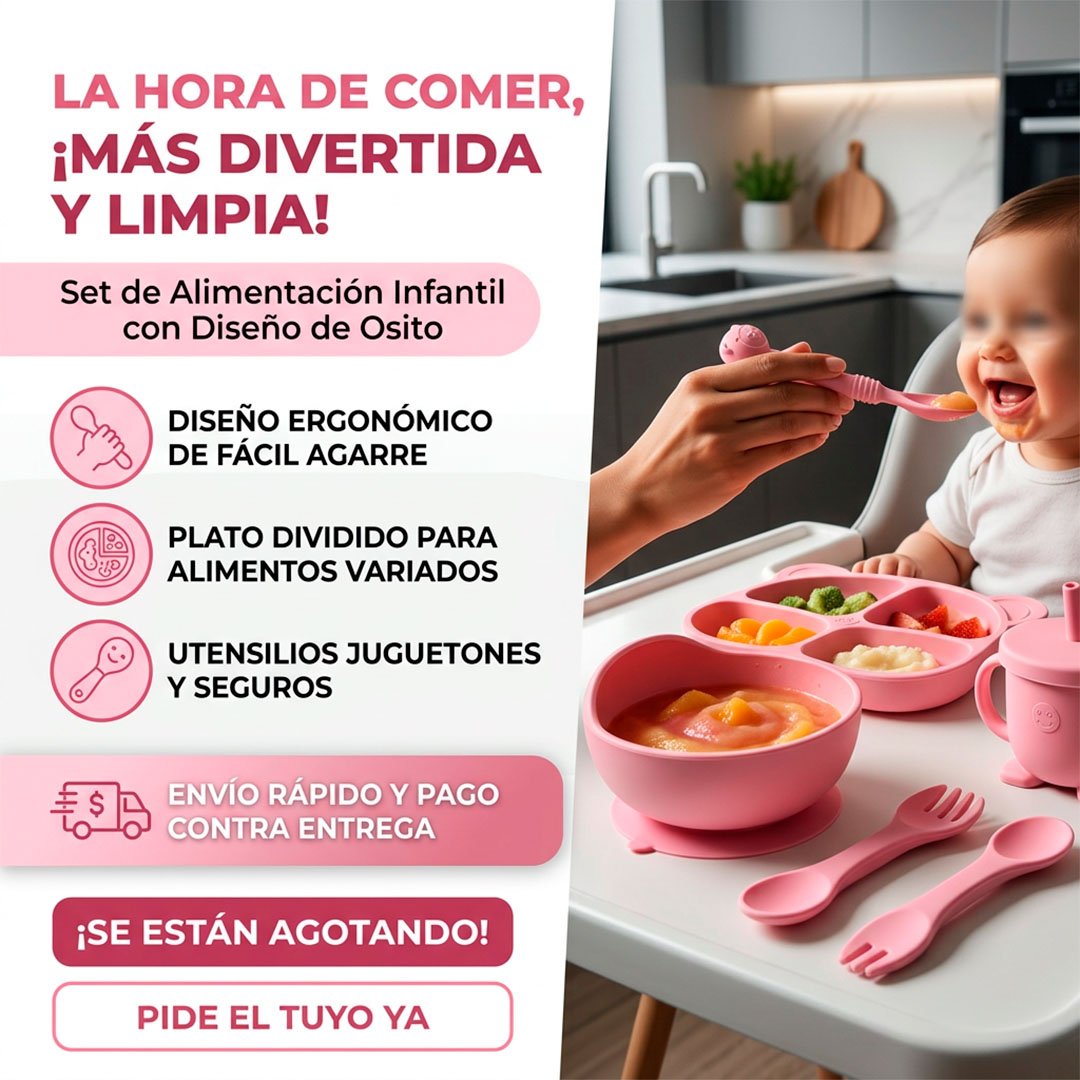 Kit Bebés Premium — cubiertos ergonómicos en silicona